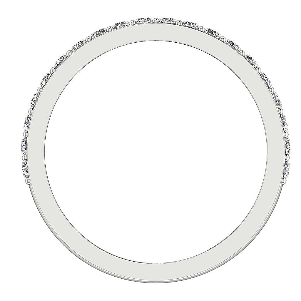 14K Solid Gold Designer Wedding Ring Natural Diamond I1 G 0.55 Ct Prong Set