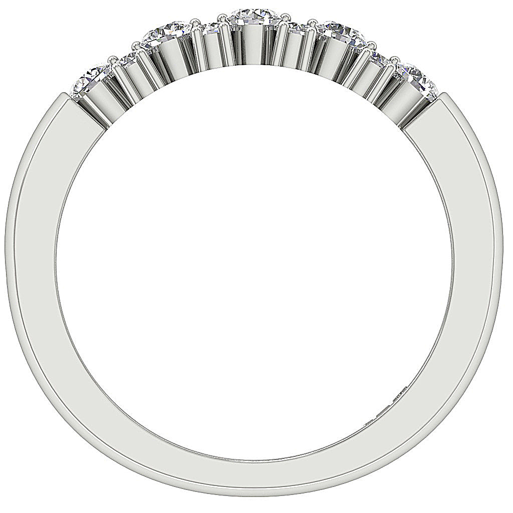 14K Solid Gold Anniversary Ring Round Diamond I1 G 0.75 Ct Prong Set