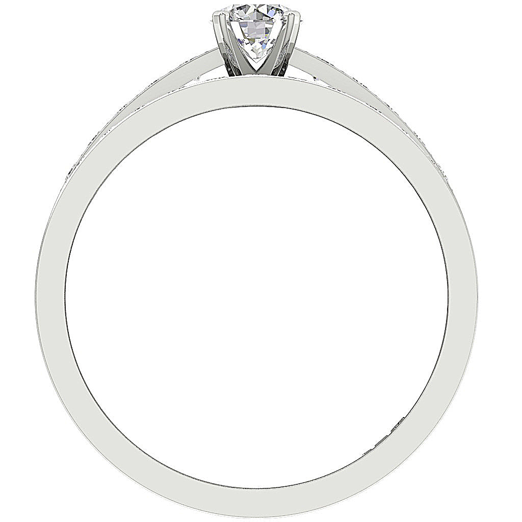 FrontViewBridalAnniversaryRing14kWhiteGold