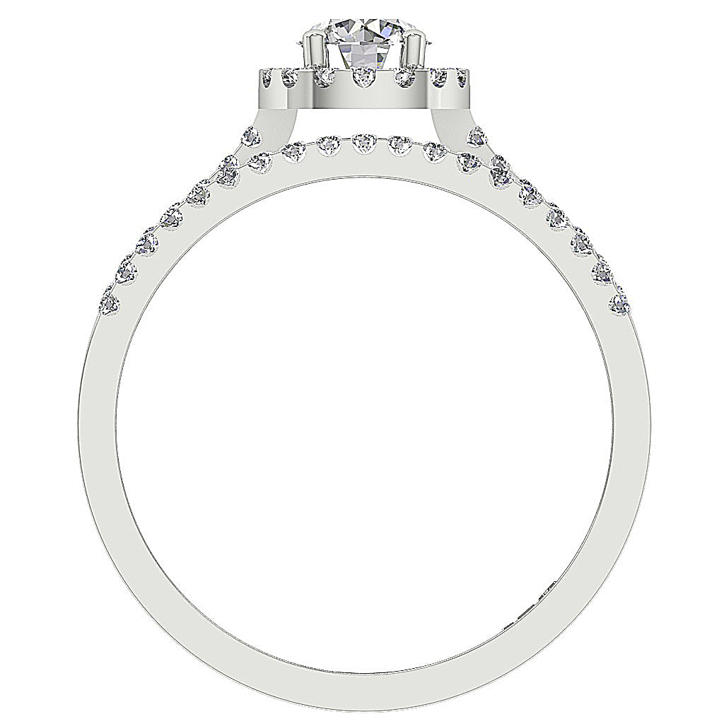 FrontViewBridalSolitaireRingPaveSet