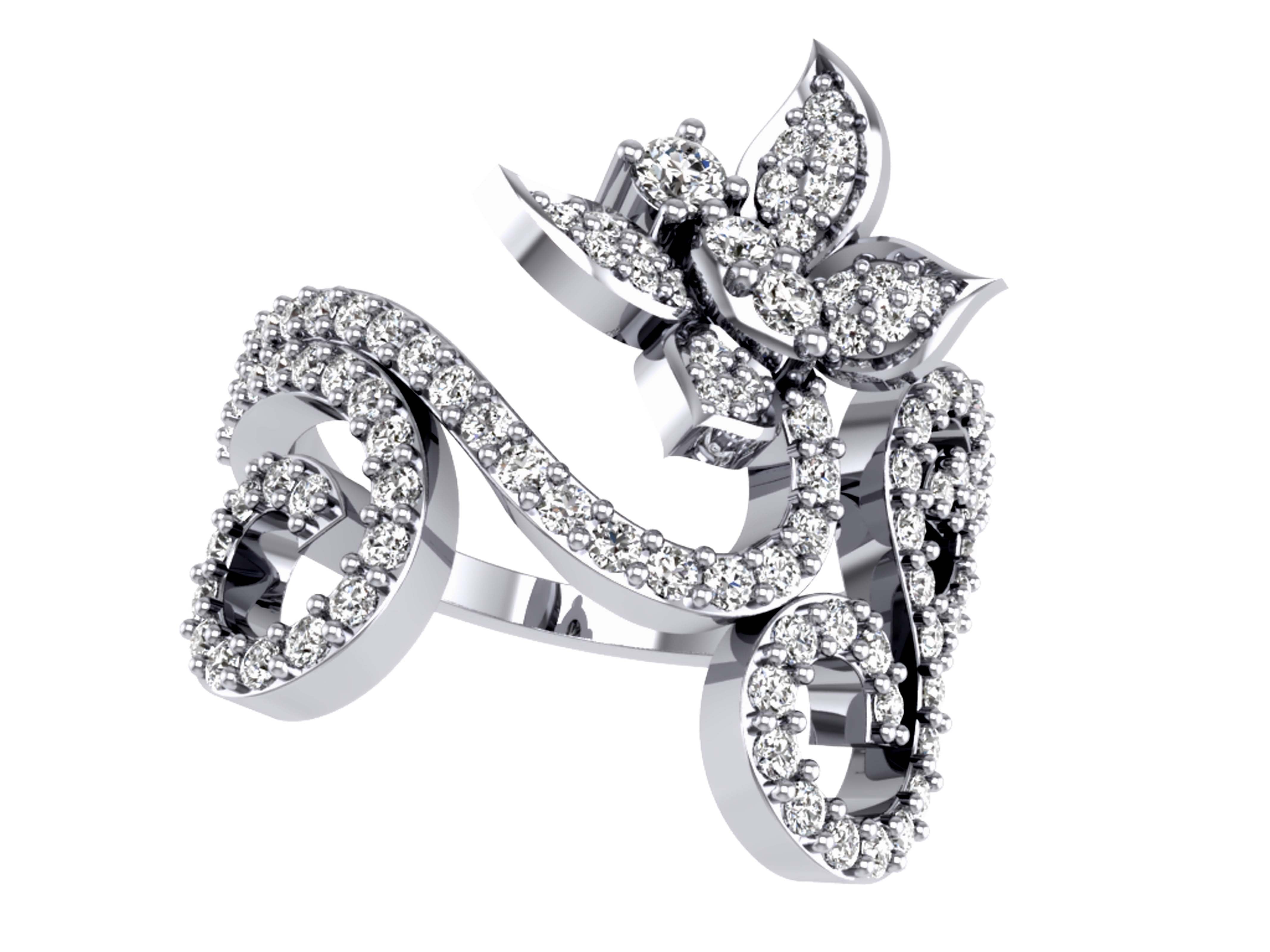 Engagement Round Diamond Ring 14K Solid Gold Prong Set SI1 G 1.00 Ct 19.30 MM