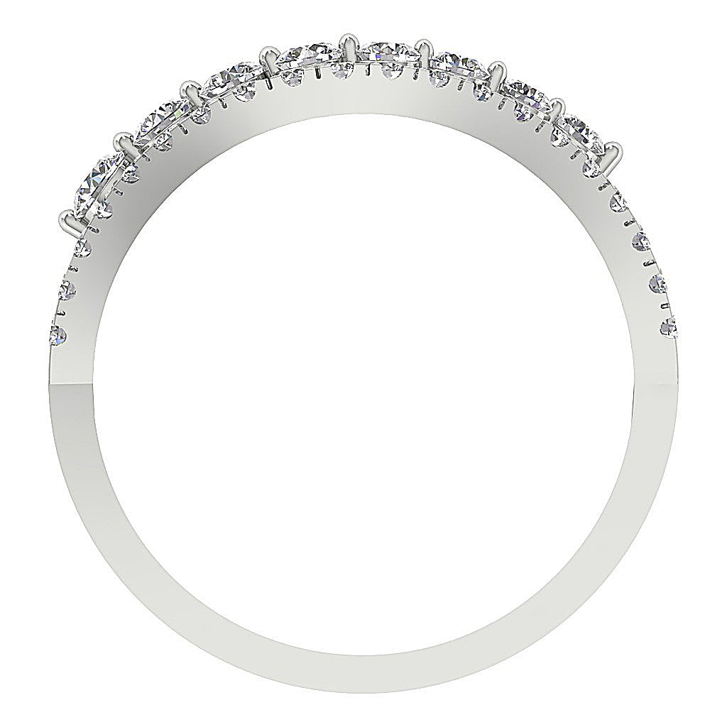 8.30 MM Designer Engagement Ring Natural Diamond SI1 G 1.10 Ct 14K White Yellow Rose Gold Prong Set