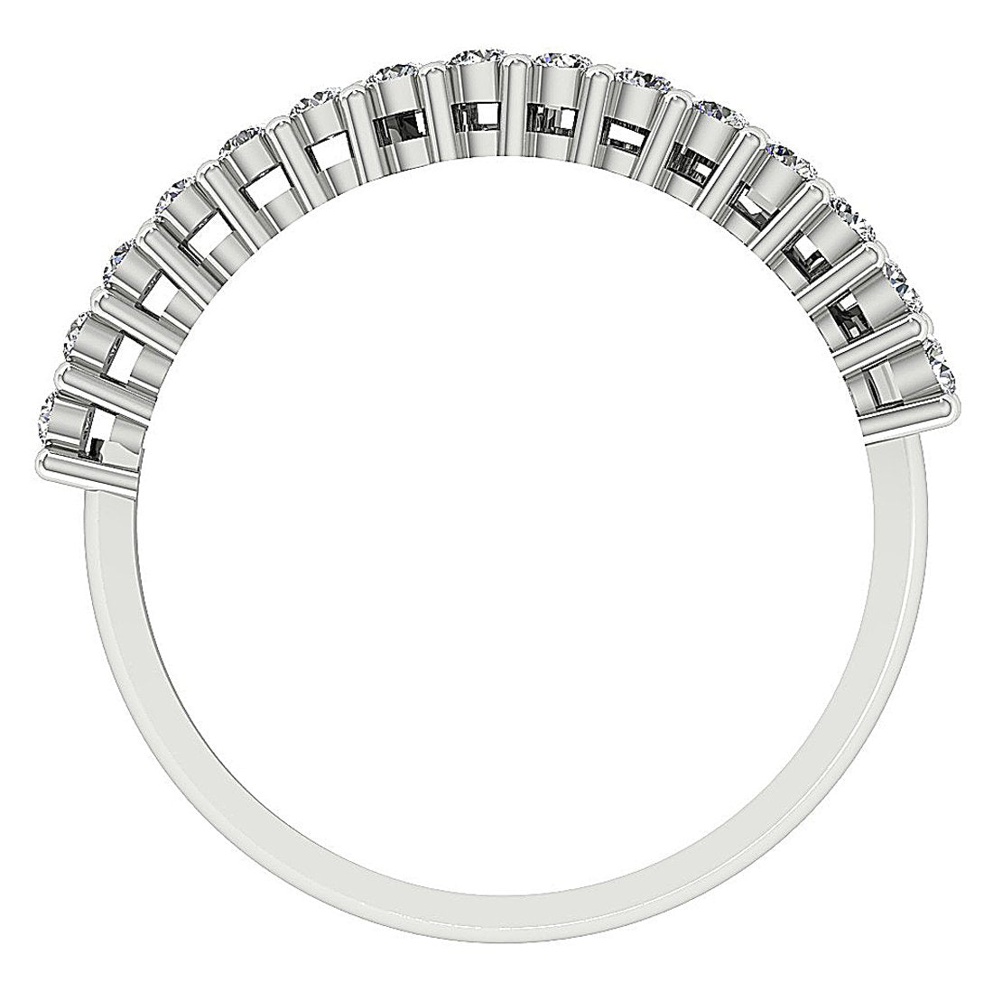 Mother Day Design Ring I1 G 0.505 Ct Diamond Prong Set 14K Gold 9.50MM