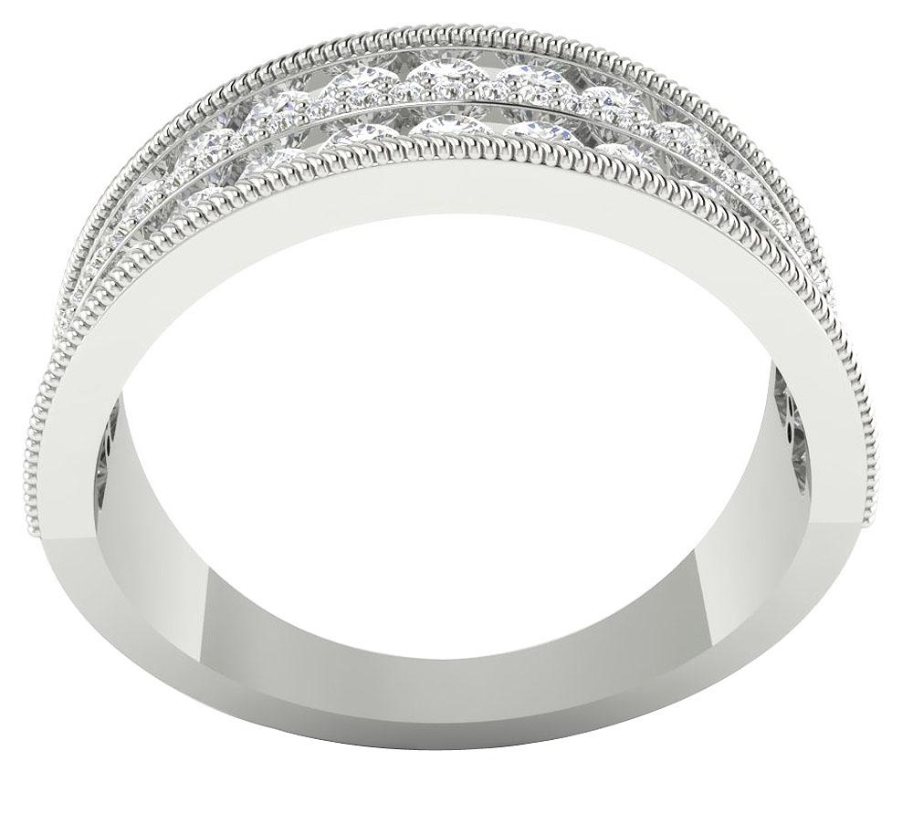 Designer Wedding Ring14k White Yellow Rose Gold I1 G 1.550 Ct