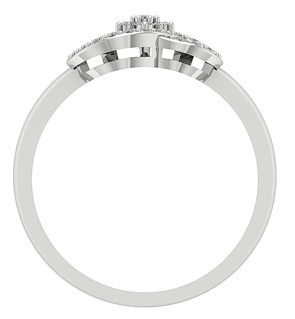 Genuine Diamond Round Cut 14K Solid Gold Ring Diamond Ring SI1 G 0.40 Ct 11.80MM