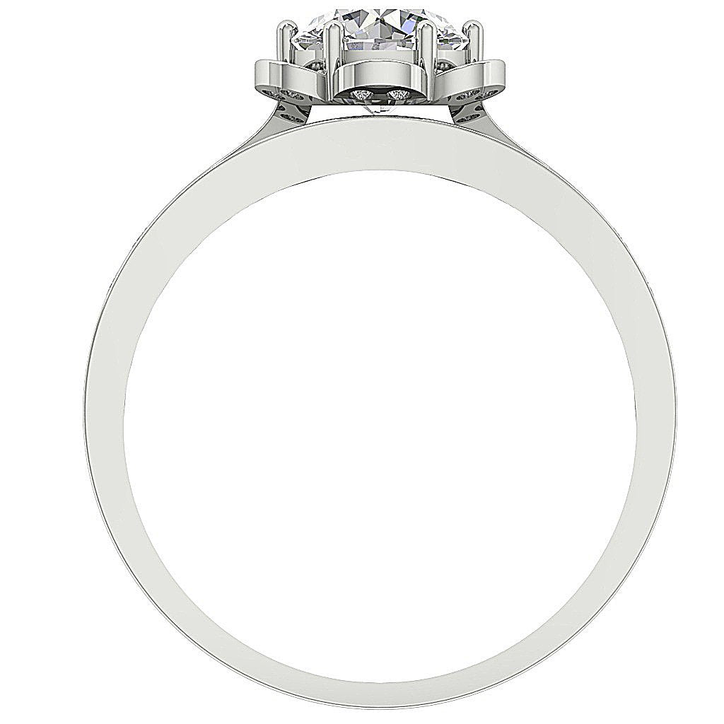 Designer Bridal Engagement Ring Set I1 G 1.70 Carat 14K Solid Gold 10.00 MM