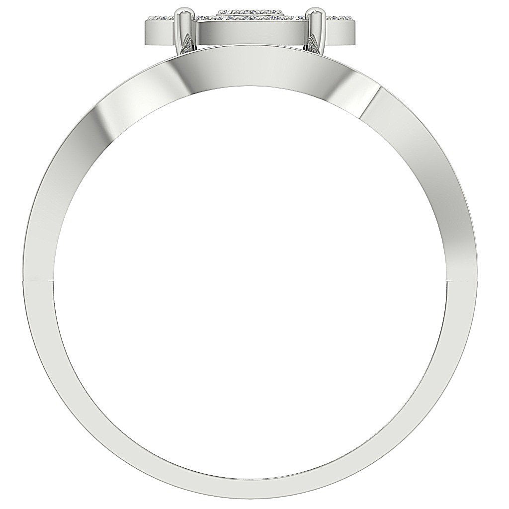 14K Solid Gold Milgrain Halo Bridal Engagement Ring Natural Diamond Prong Set I1 G 0.75 Carat
