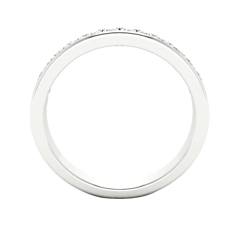 I1 G 0.55 Ct Designer Wedding Ring Genuine Diamond 14K Rose Gold Channel Set 3.00 MM