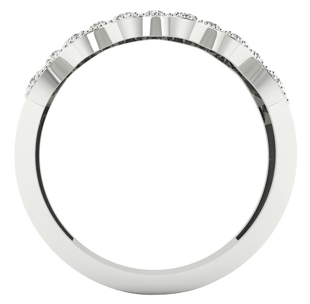 Rose Gold Fashion Round Diamond Ring Prong Set SI1 G 0.70 Ct 7.80 MM