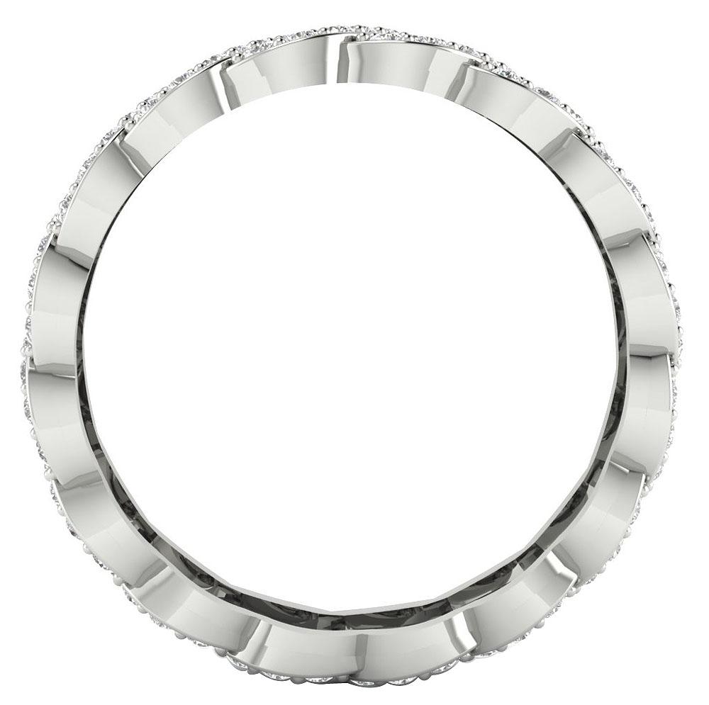 I1 G 1.15 Ct Round Diamond Eternity Anniversary Ring 14k Yellow Gold Prong Set 5.20 MM