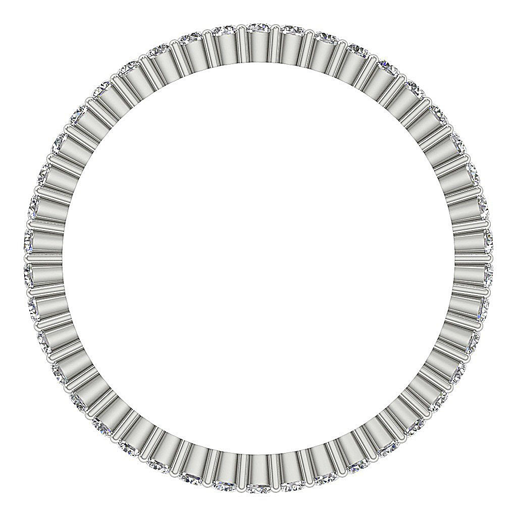 SI1 G 1.75 Ct Round Diamond 14k Solid Gold Antique Engagement Eternity Ring