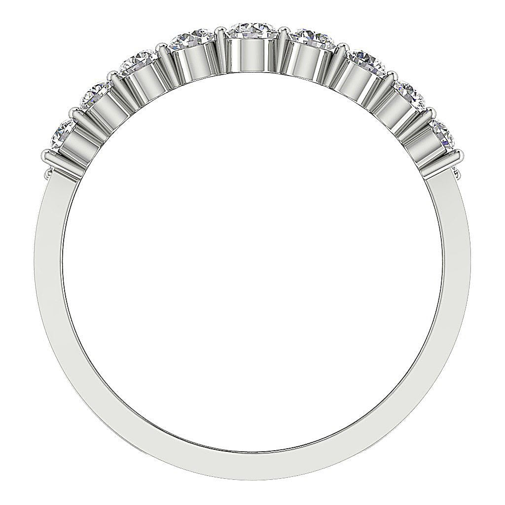 I1 G 1.30 Ct Wedding Ring 14K Yellow Gold Genuine Diamond Prong Set 9.80 MM