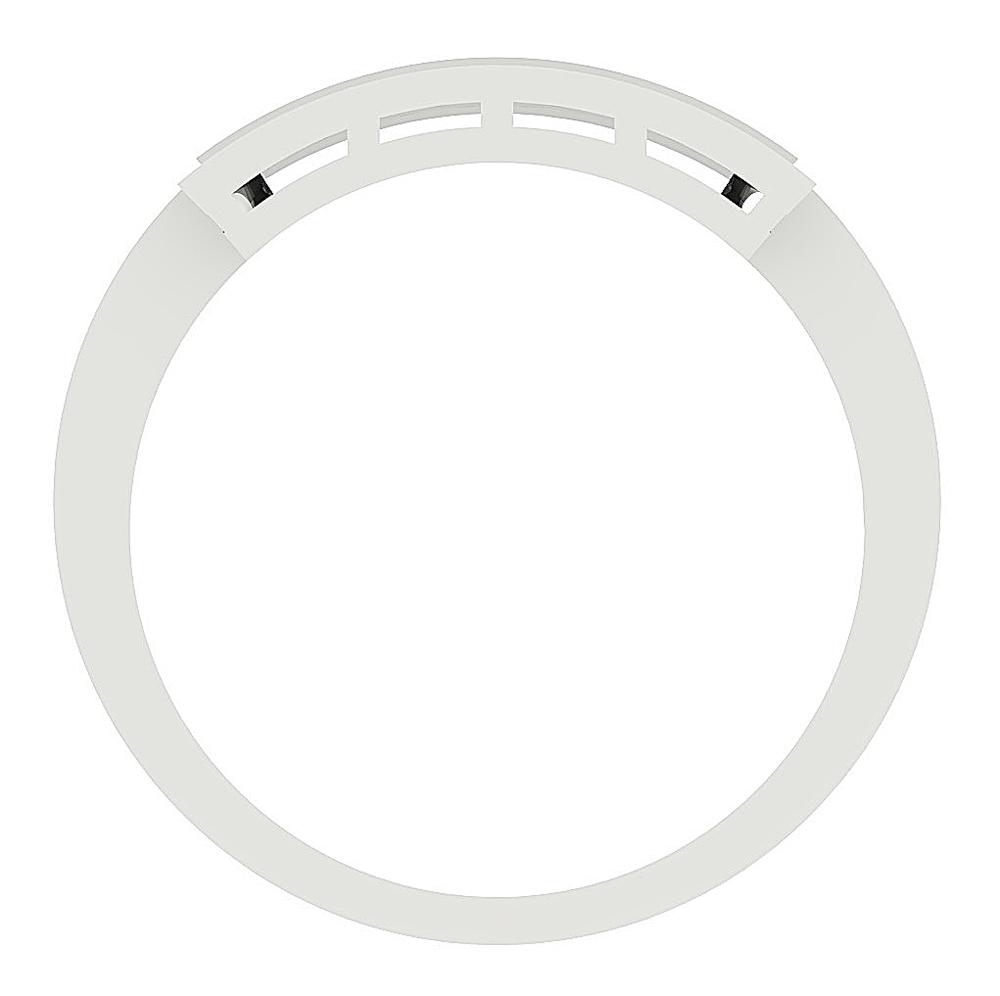 4 Row Wedding Ring I1 G 0.60 Ct Prong Set 14K White Yellow Rose Gold 8.10MM