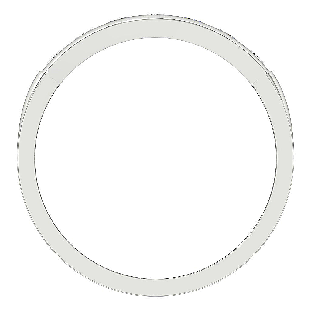 14K Yellow Gold Wedding Ring Genuine Diamond I1 G 0.65 Ct Channel Set