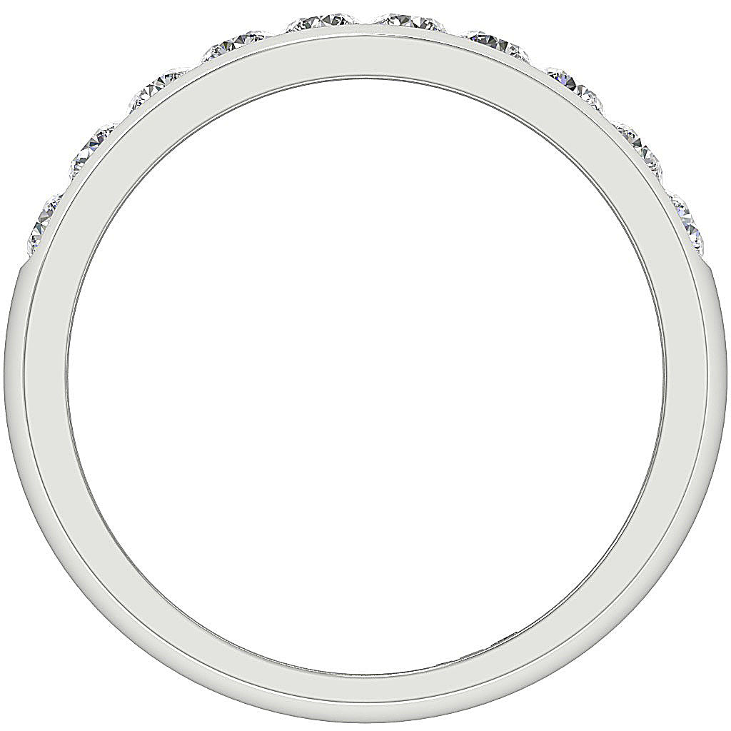 14K Rose Gold Anniversary Ring Round Diamond I1 G 1.00 Ct Channel Set