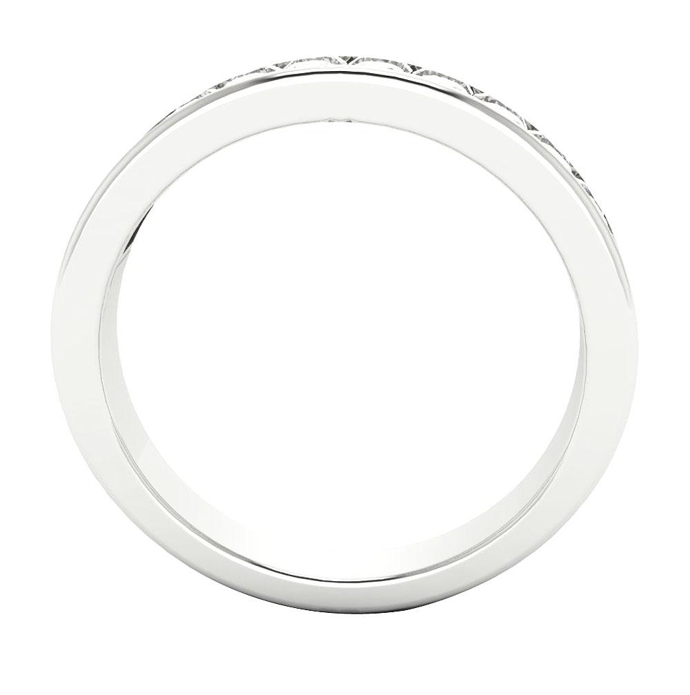 Engagement Fashion Genuine Diamond Ring Channel Set I1 G 0.60 Ct 3.30 MM