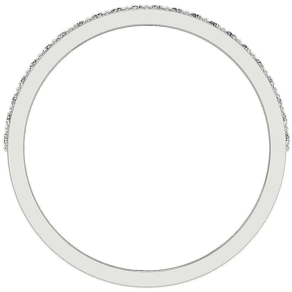 Engagement Round Diamond 14K Solid Gold Ring Prong Set SI1 G 0.75 Ct 17.50 MM