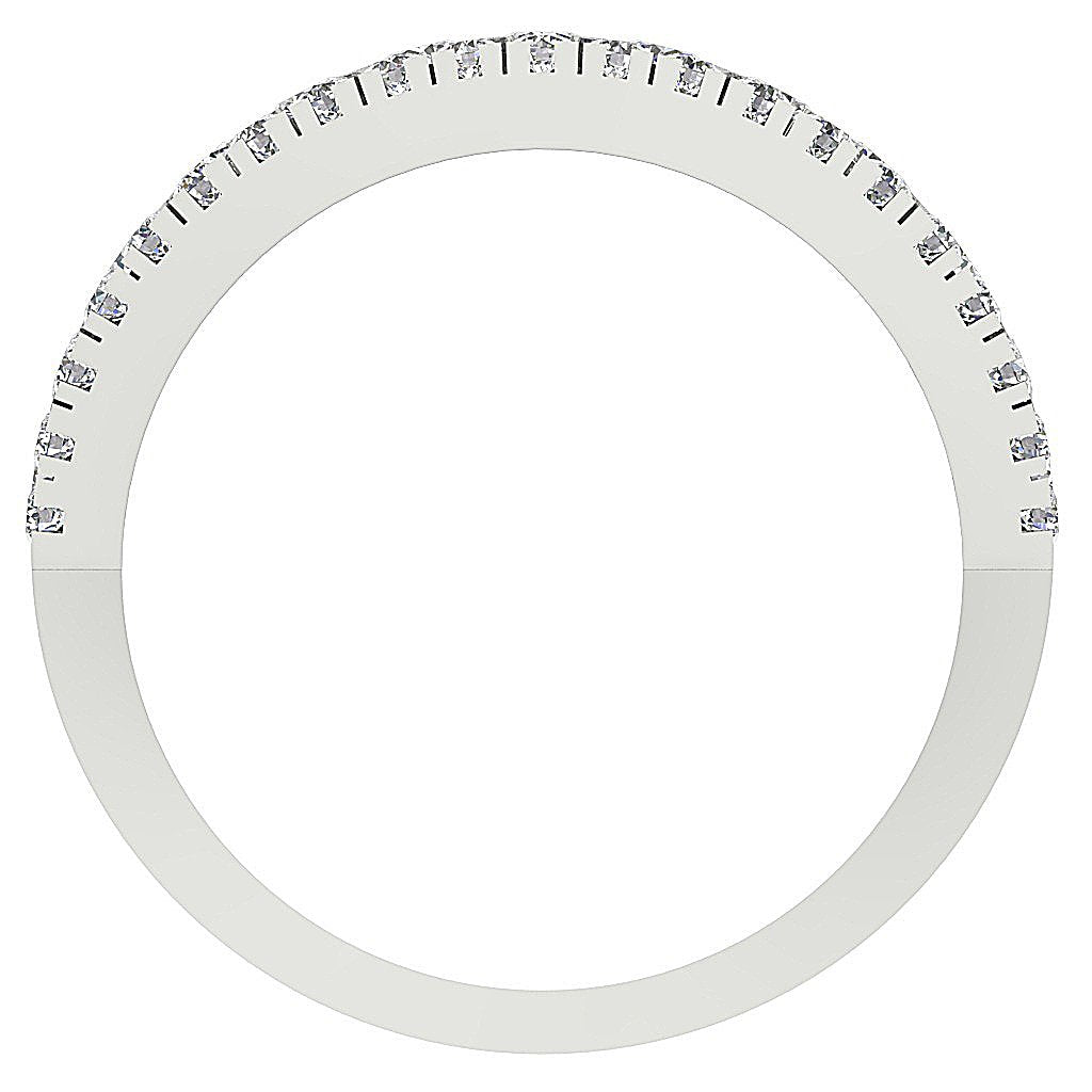 14K Solid Gold Designer Anniversary Ring Round Diamond I1 G 2.00 Ct Prong Set 8.65 MM