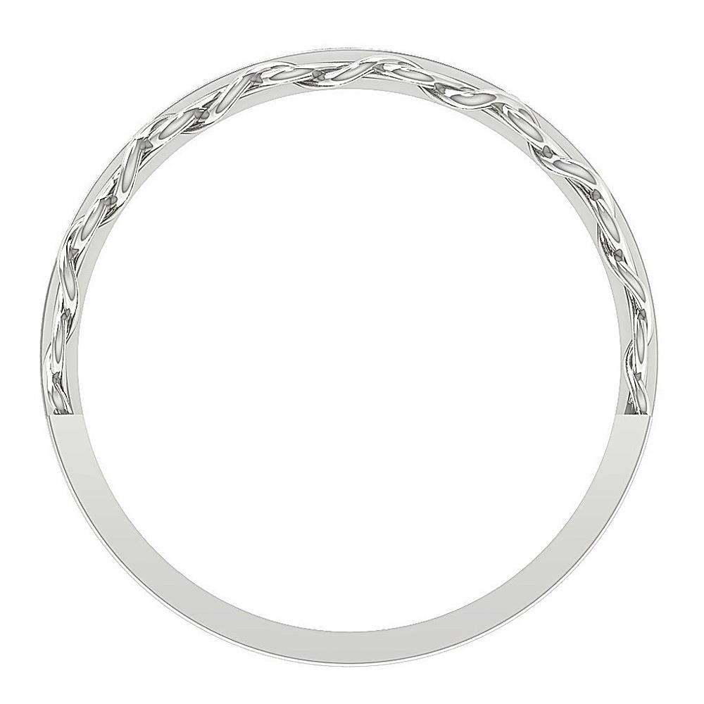 Natural Diamond Engagement Ring SI1 G 0.35 Ct 14K Gold 5.45MM