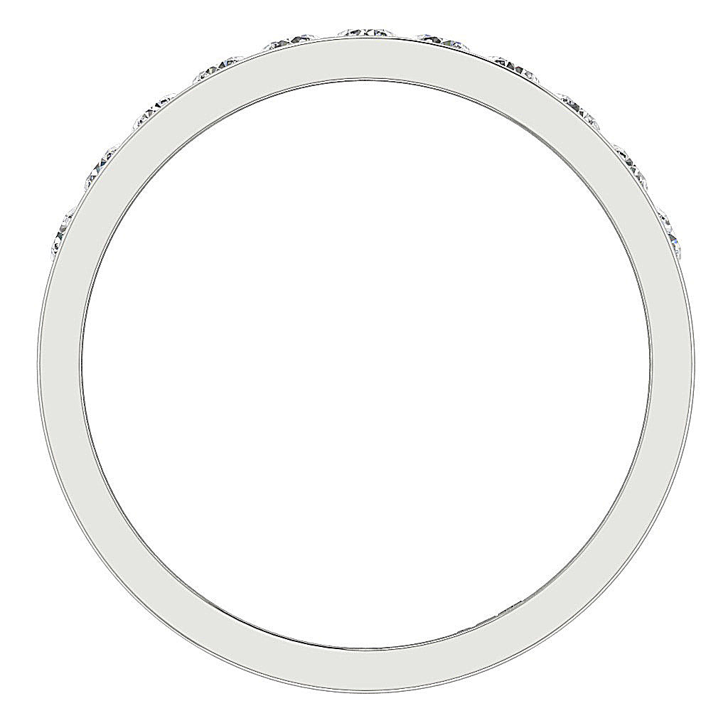 14K Rose Gold Engagement Ring Genuine Diamond I1 G 0.75 Ct Channel Set