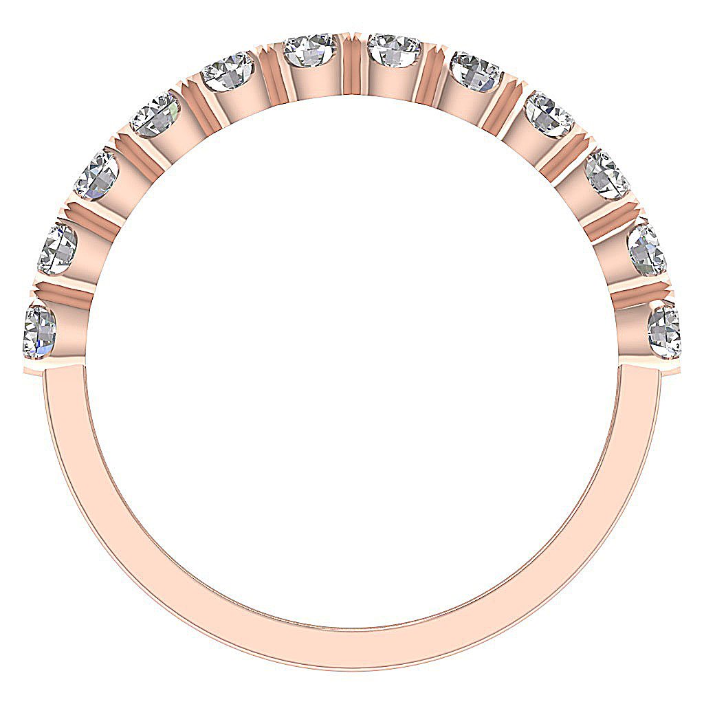 SI1 G 1.05 Ct Designer Engagement Ring Natural Diamond 14K Solid Gold Prong Set 3.30 MM