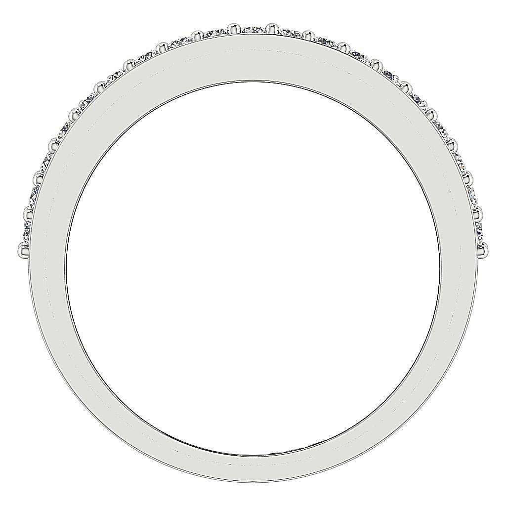 Round Diamond Anniversary Ring SI1 G 1.00 Ct 14k Solid Gold Prong Set 11.60 MM