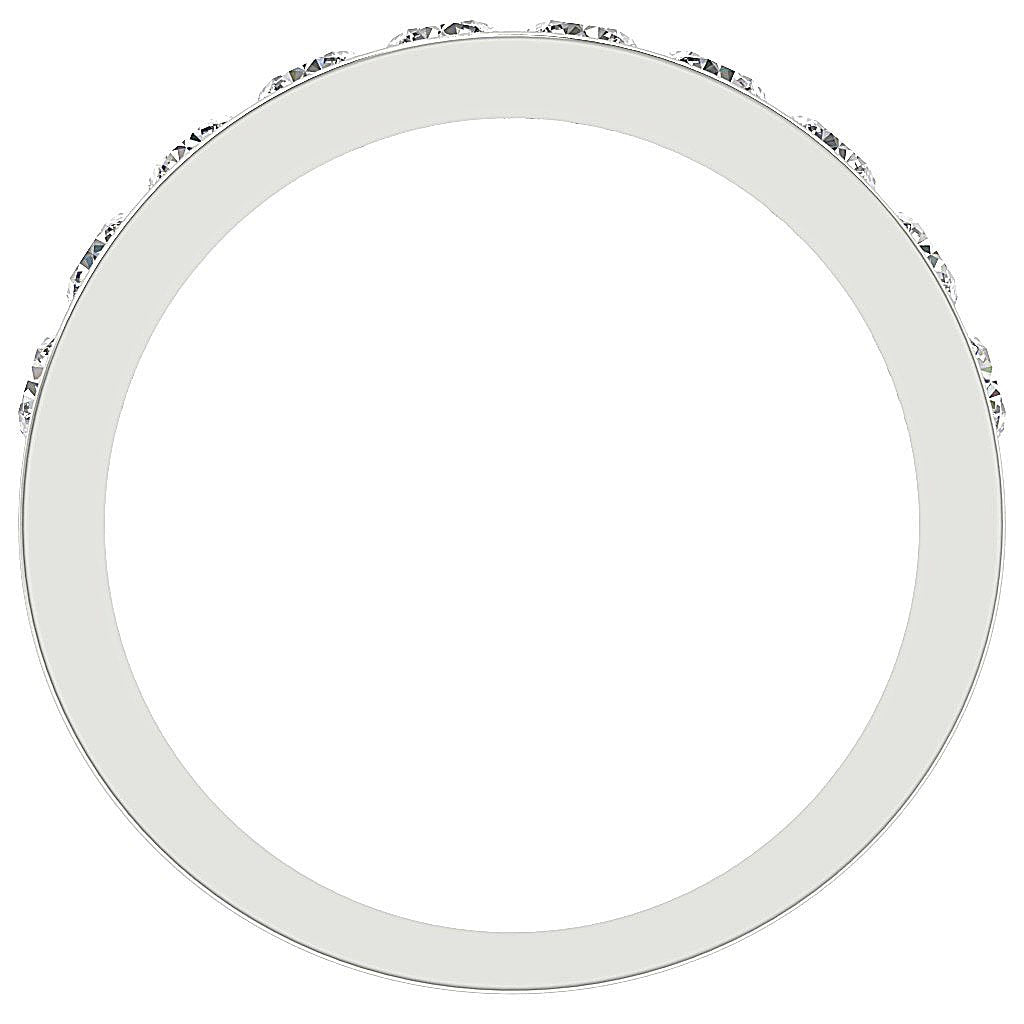 Designer Wedding Ring VS1 E 1.20 Ct Natural Diamond Channel Set 4.30MM