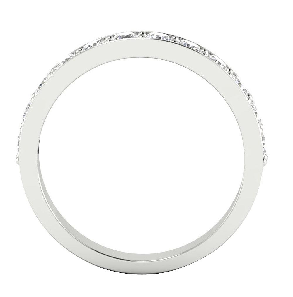 Engagement Genuine Diamond Ring SI1 G 1.00 Ct Round Cut Diamond Prong Set 3.60 MM