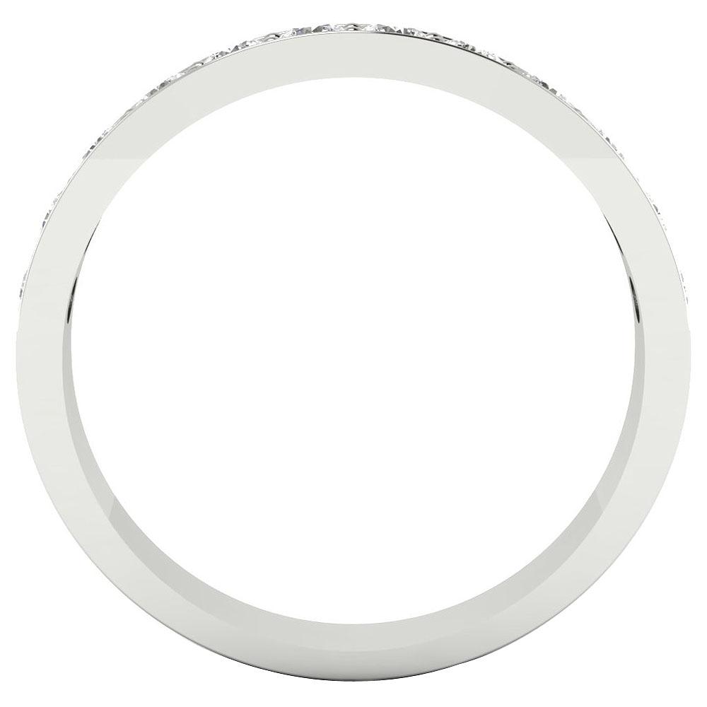 Genuine Diamond Prong Set Fashion Ring SI1 G 0.75 Ct 14K Solid Gold 3.40 MM