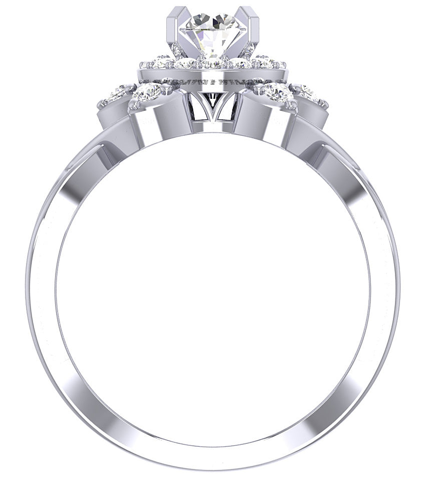 14K Gold Designer Solitaire Engagement Ring For Women SI1 G 0.90 Carat Natural Diamond