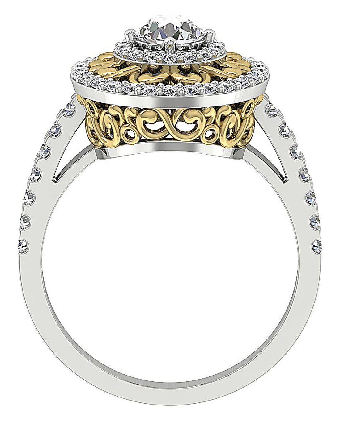 14k Rose Gold Vintage Solitaire Wedding Ring Genuine Diamond SI1 G 1.25 Carat Prong Set