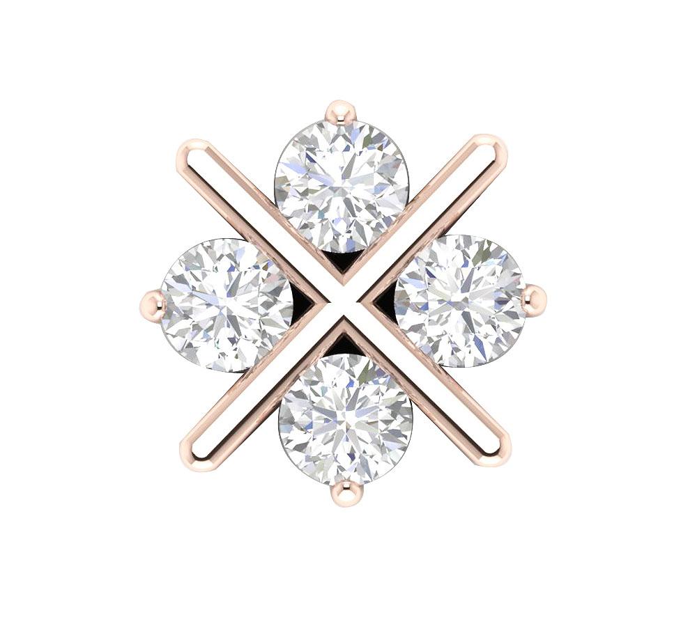 14k/18k Solid Gold Designer Fashion Pendant SI1/I1 G 1.00 Ct Genuine Diamond