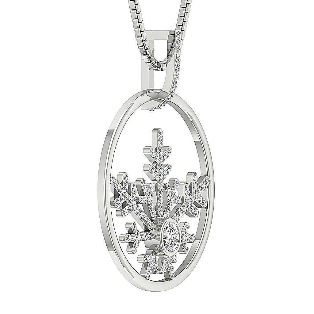 14k/18k Solid Gold Natural Diamonds SI1/I1 G 0.65 Carat Designer Fashion Pendants