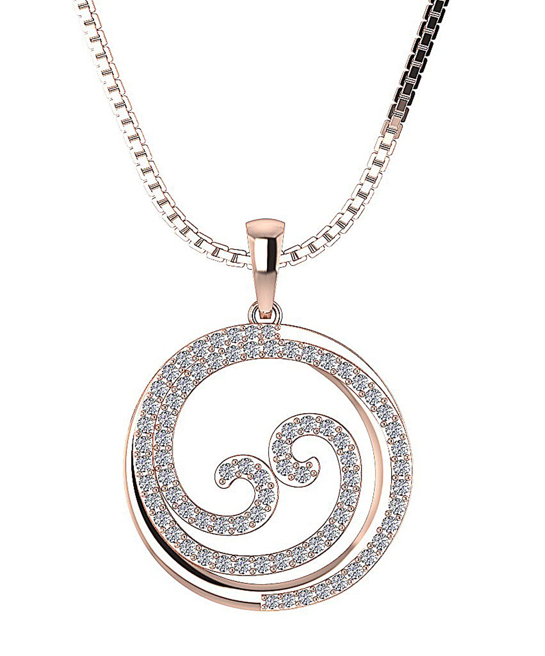VVS1/VS1/SI1/I1 0.75 Carat Round Shape Pendant 14k/18k Gold Genuine Diamond