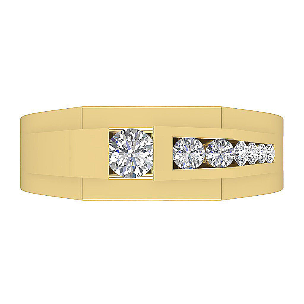 14kYellowGoldGenuineDiamondAnniversaryRing