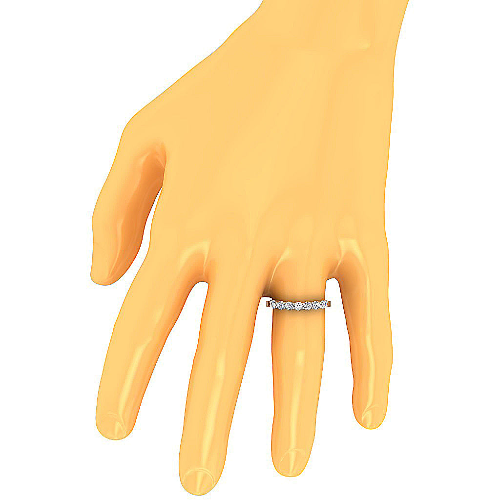 Engagement Ring Natural Diamond I1 G 0.85 Ct 14K Rose Gold Prong Set