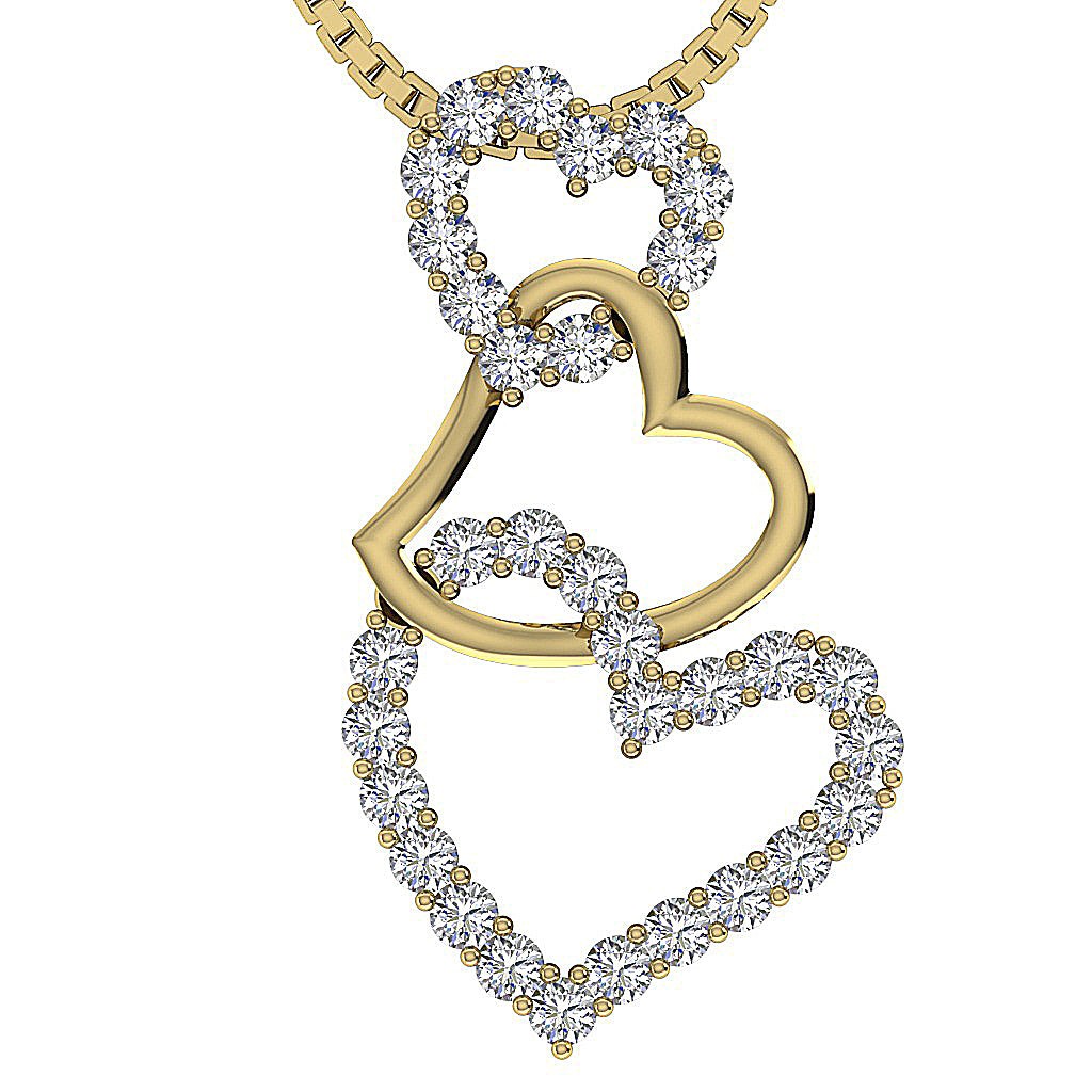 GenuineDiamondPendant14kYellowGold