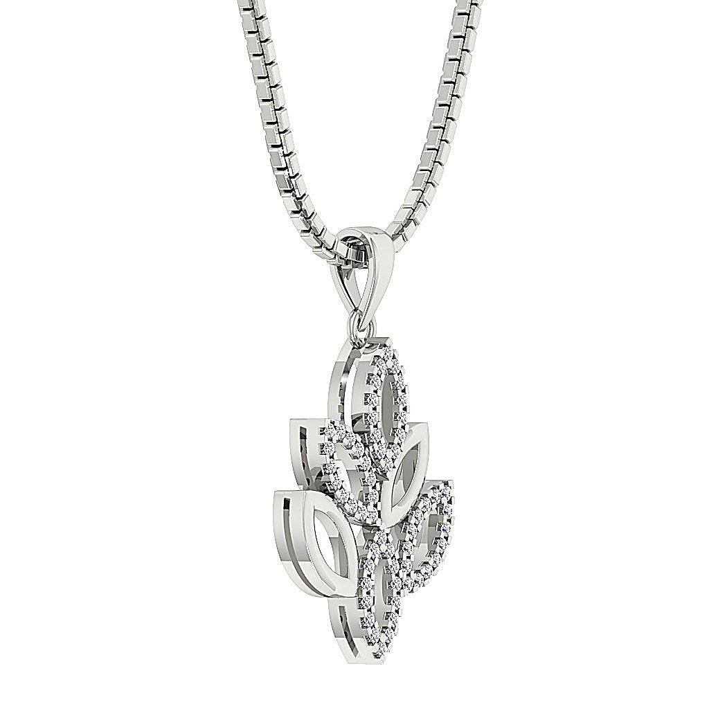 14k/18k Solid Gold Unique Fashion Pendants SI1/I1 G 0.25 Carat Round Diamonds