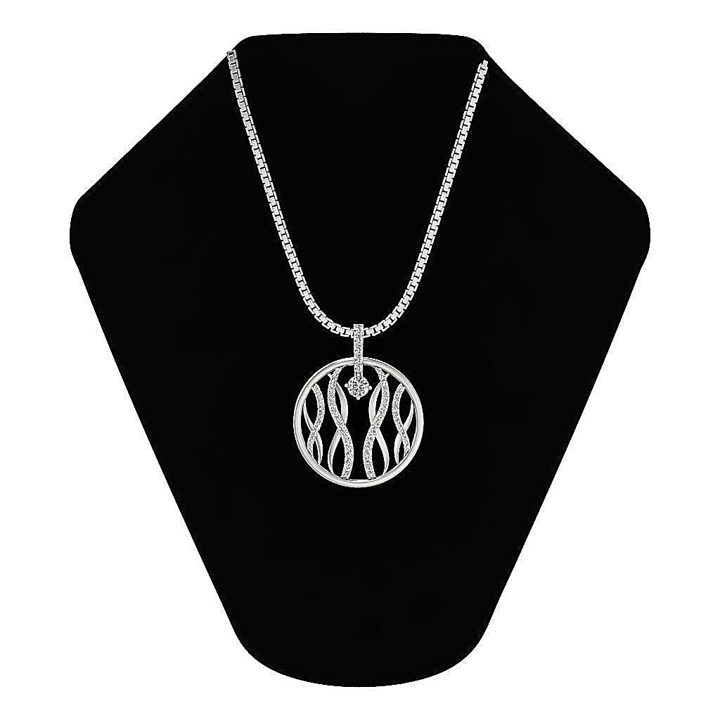 14k/18k Solid Gold Round Diamonds SI1/I1 G 1.10 Carat Unique Fashion Pendants
