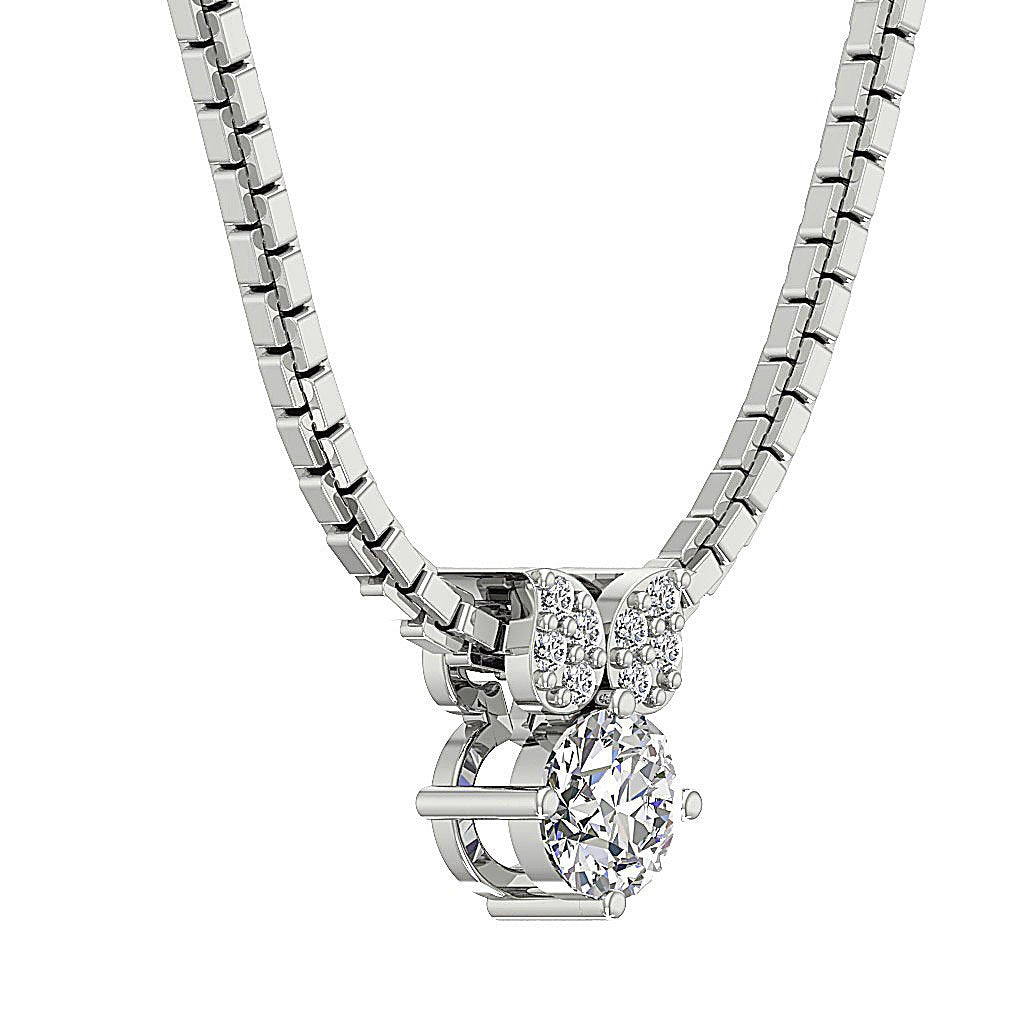 Designer Fashion Pendants SI1/I1 G 0.35 Carat Genuine Diamonds 14k/18k Solid Gold