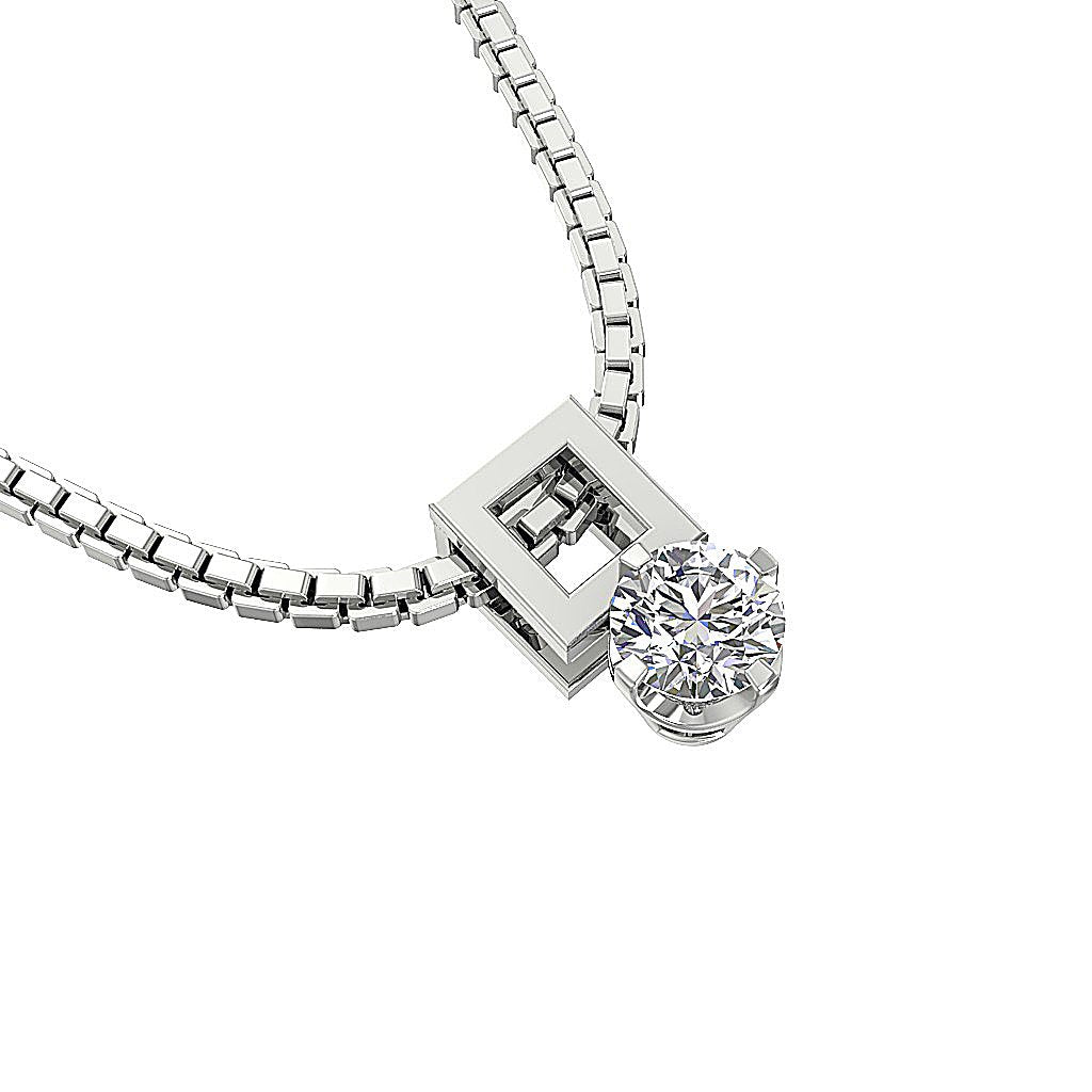 Unique Solitaire Pendants 14k/18k Gold Natural Diamond SI1/I1 G 0.30 Ct
