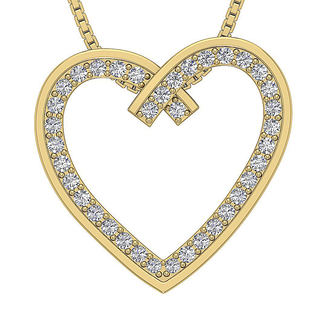 GenuineDiamondPendant14kYellowGold