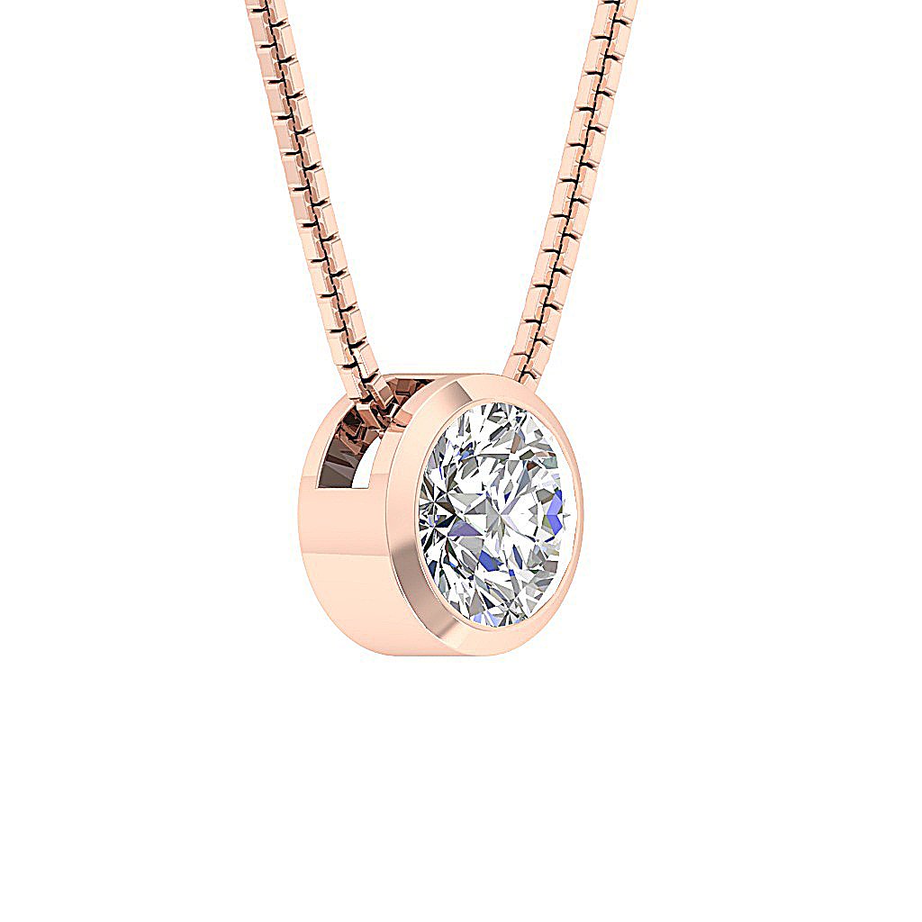 14k/18k Solid Gold Genuine Diamonds SI1/I1 1.00 Carat Unique Fashion Pendants