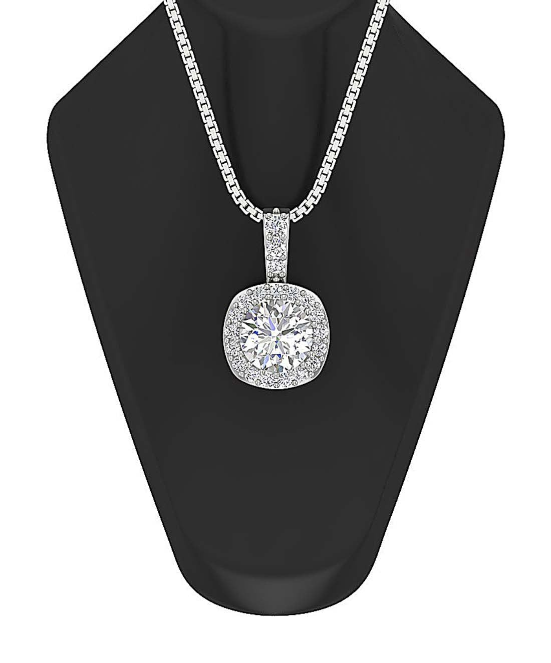 Unique Fashion Pendant I1 G 1.35 Carat Natural Diamond 14k/18k Solid Gold