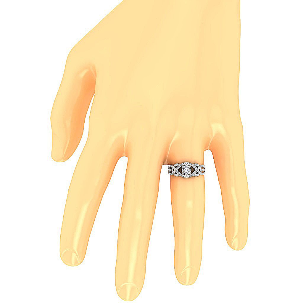 I1 G 1.20 Carat Natural Diamond 14k Solid Gold Unique Anniversary Ring