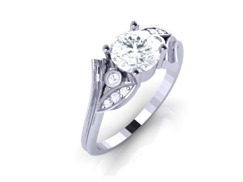 Vintage Solitaire Anniversary Ring Round Diamond I1 G 1.15 Carat 14k Solid Gold Prong Bezel Set