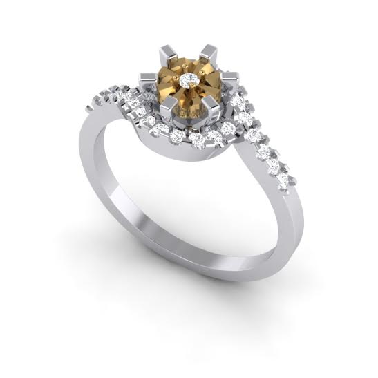 14k Rose Gold Vintage Solitaire Engagement Ring VS1 G 0.30 Carat Natural Diamond Prong Set