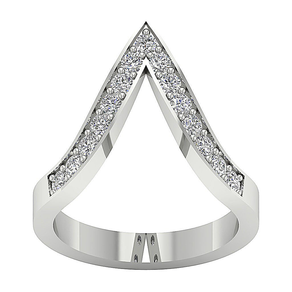 Genuine Designer Engagement Diamond Ring SI1G 0.65Ct 14K Solid Gold 16.30MM