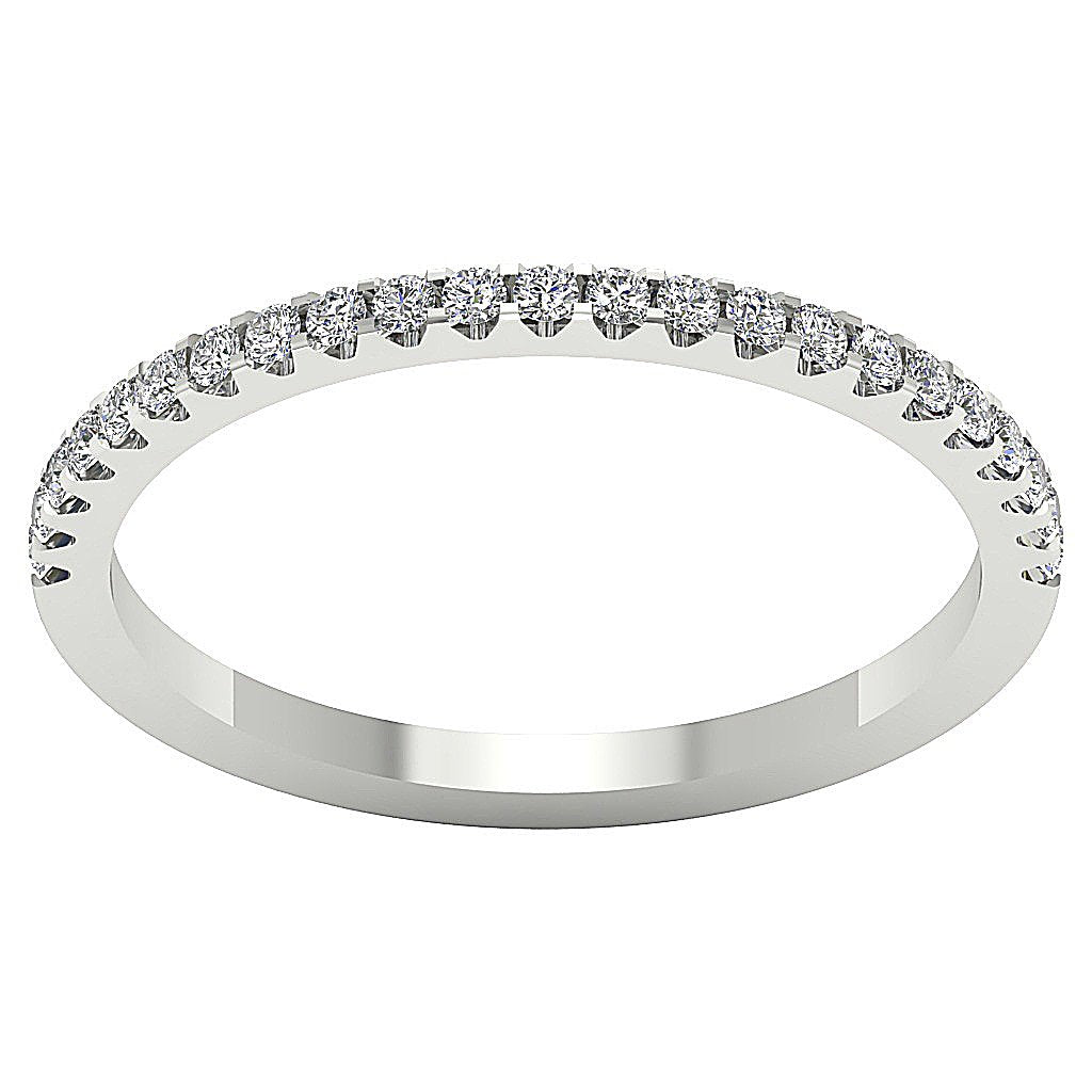 Engagement Genuine Diamond Ring 14K Gold Prong Set SI1 G 0.30 Ct 1.70 MM