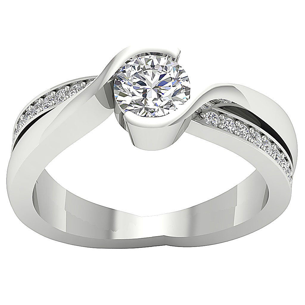 Vintage Solitaire Wedding Ring Genuine Diamond I1 G 1.00 Ct 14k Solid Gold Prong Set 7.70 MM
